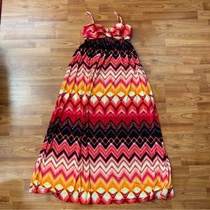 Bisou Bisou Michelle Bonbot maxi dress